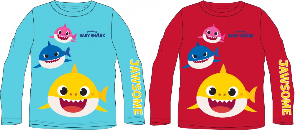 Baby Shark Kinder-Langarmshirt 2-6 Jahre