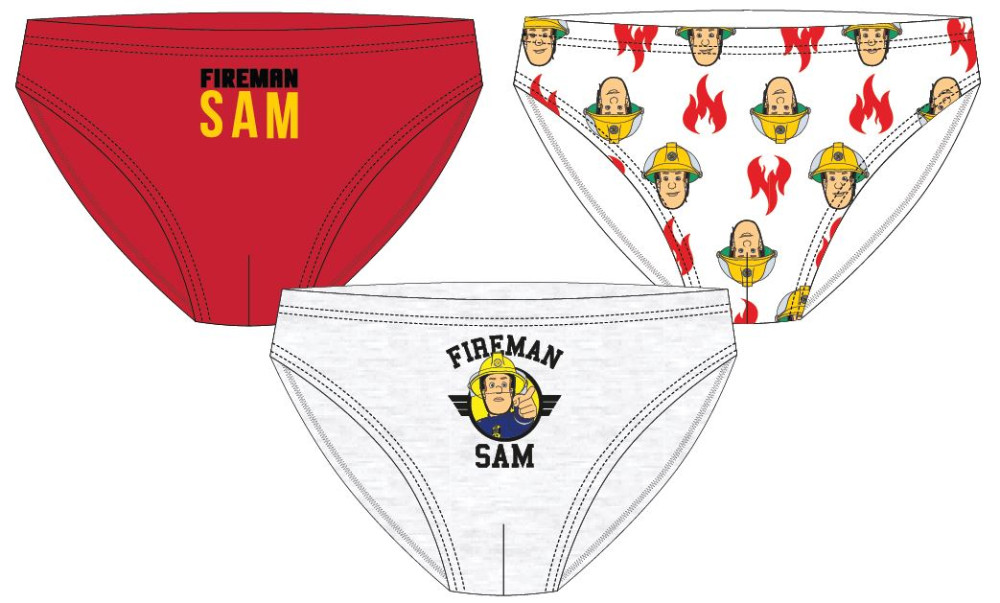 Feuerwehrmann Sam Flame Kinderunterwäsche, 3 Stück/Pack 98-128 cm
