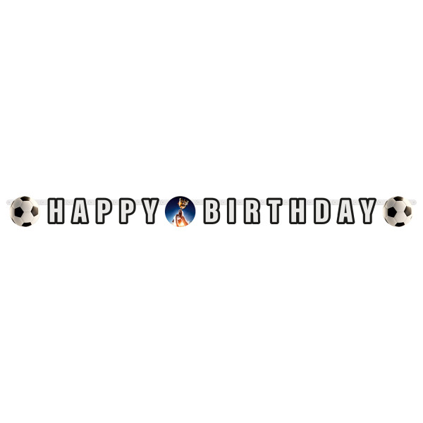 Fußball Kick It Happy Birthday Papierschild 180 cm