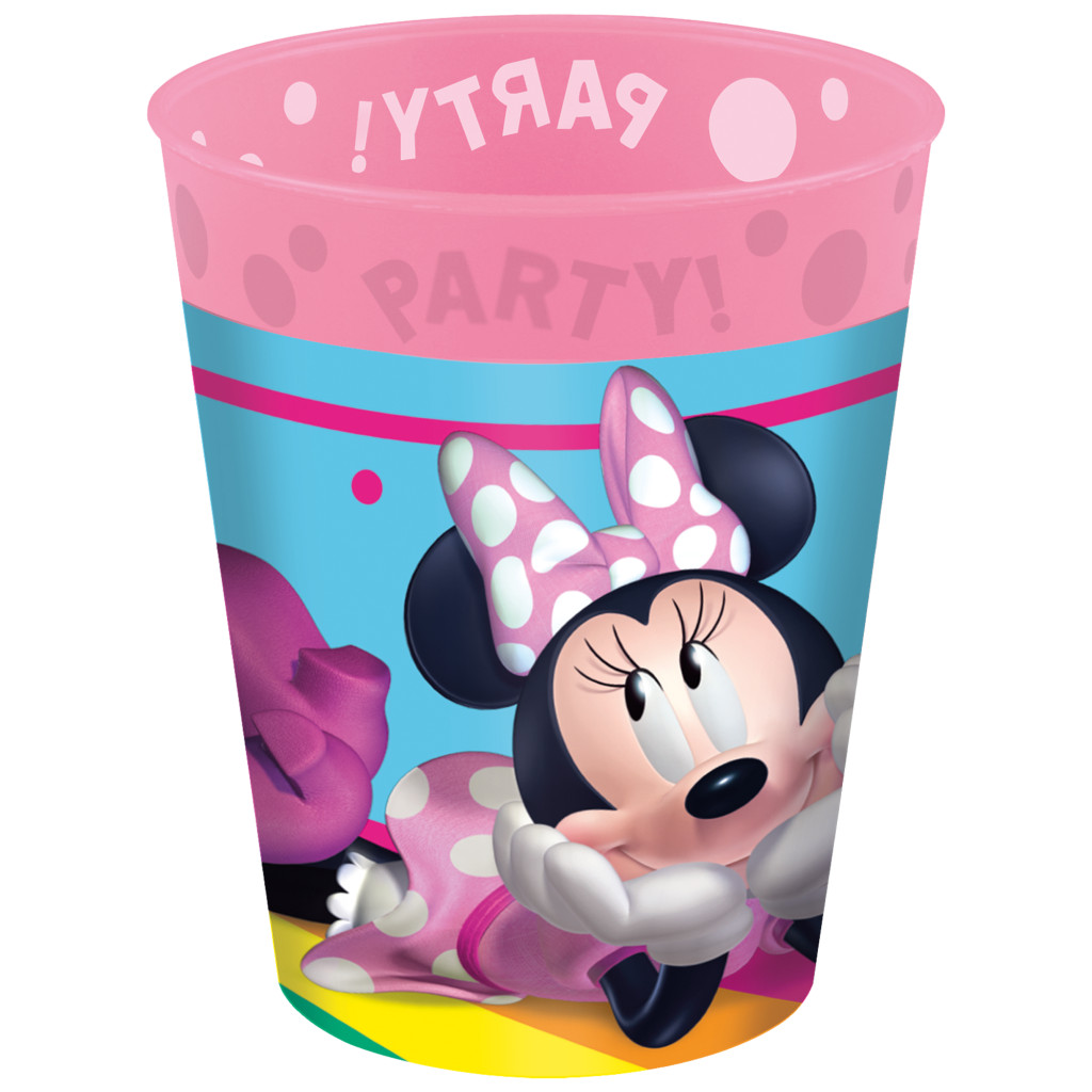 Disney Minnie Makes Me Smile micro Premium Kunststoffbecher Set 4 Stk 250 ml