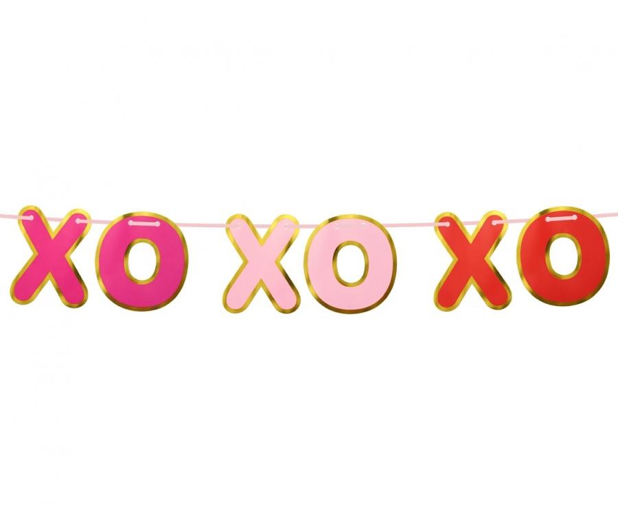 Liebe XOXO Red XOXO Schriftzug 200 cm