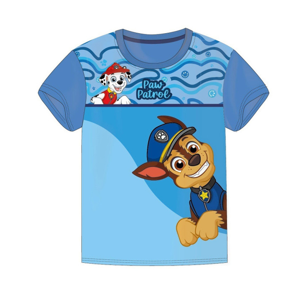 Paw Patrol Smile Blue Kinder Kurzarm T-Shirt, Oberteil 5 Jahre