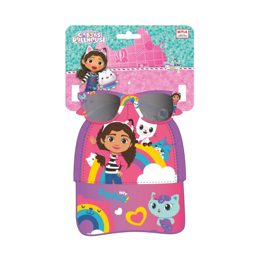 Gabby's Dollhouse Sonnenbrille und Baseballkappenset