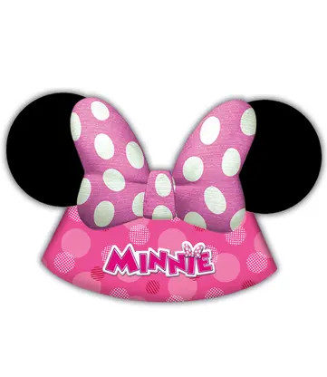 Disney Minnie  Junior Partyhut, Tschako 6 Stk