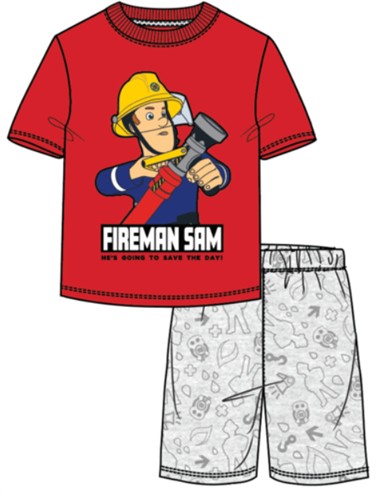 Feuerwehrmann Sam Kinderkurzpyjama 98-128 cm