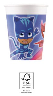 PJ Masks Trio Pappbecher 8 Stk. 200 ml FSC