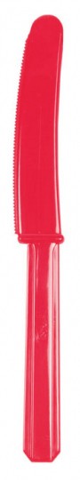 Farbe Besteck, Messer - 10 Stück Apple Red