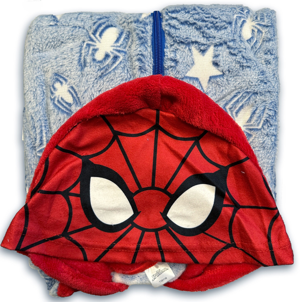 Spiderman im Dunkeln leuchtender Kinder langer Schlafanzug, Overall 110/116 cm