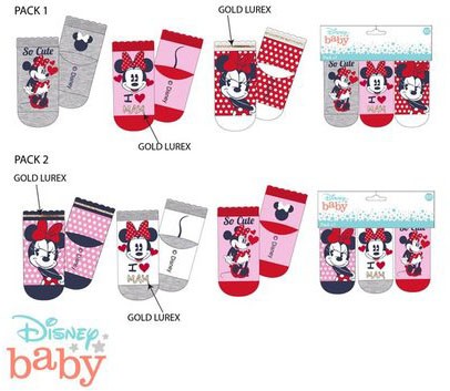 Disney Minnie  Baby Socken 0-12 Monate