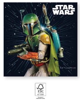 Star Wars Galaxy Serviette 20 Stk 33x33 cm FSC