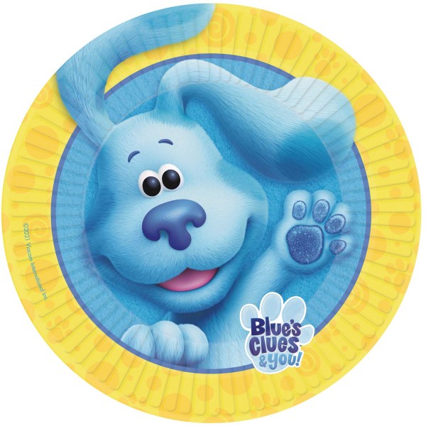 Blues Clues & You Fun Pappteller 8 Stück 23 cm Blues Clues & You Fun Pappteller 8 Stück 23 cm