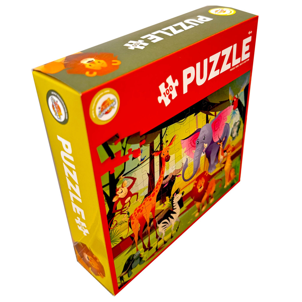 Tiere Jungle Puzzle mit 100 Teilen