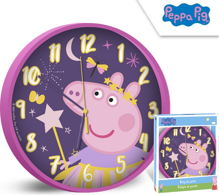Peppa Wutz Wanduhr 25 cm