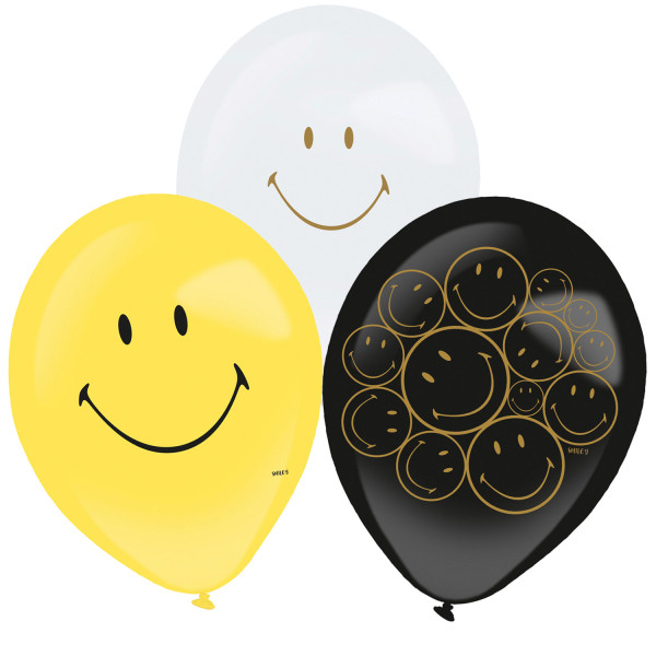 Emoji  Smiley Originals Ballon 6 Stk 11 Zoll (27,5 cm)