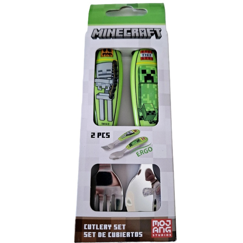 Minecraft Core Metall-Ergo-Besteckset - 2-teilig