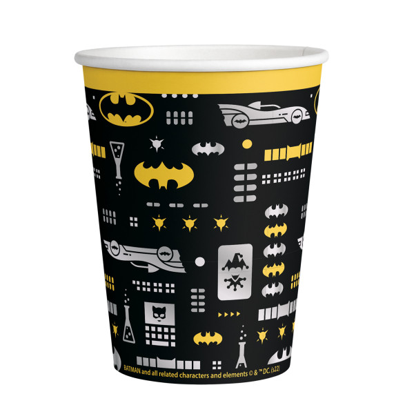 Batman City Papierbecher 8 Stk 250 ml