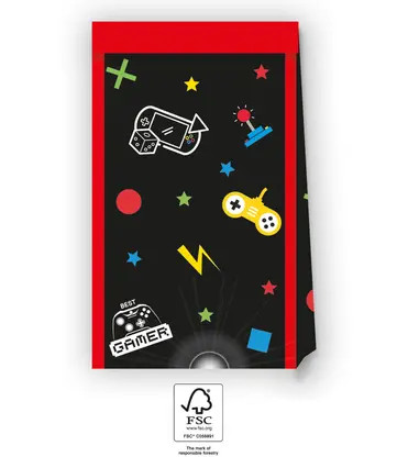 Gamer Gaming Party Papiertüte 4 Stk FSC