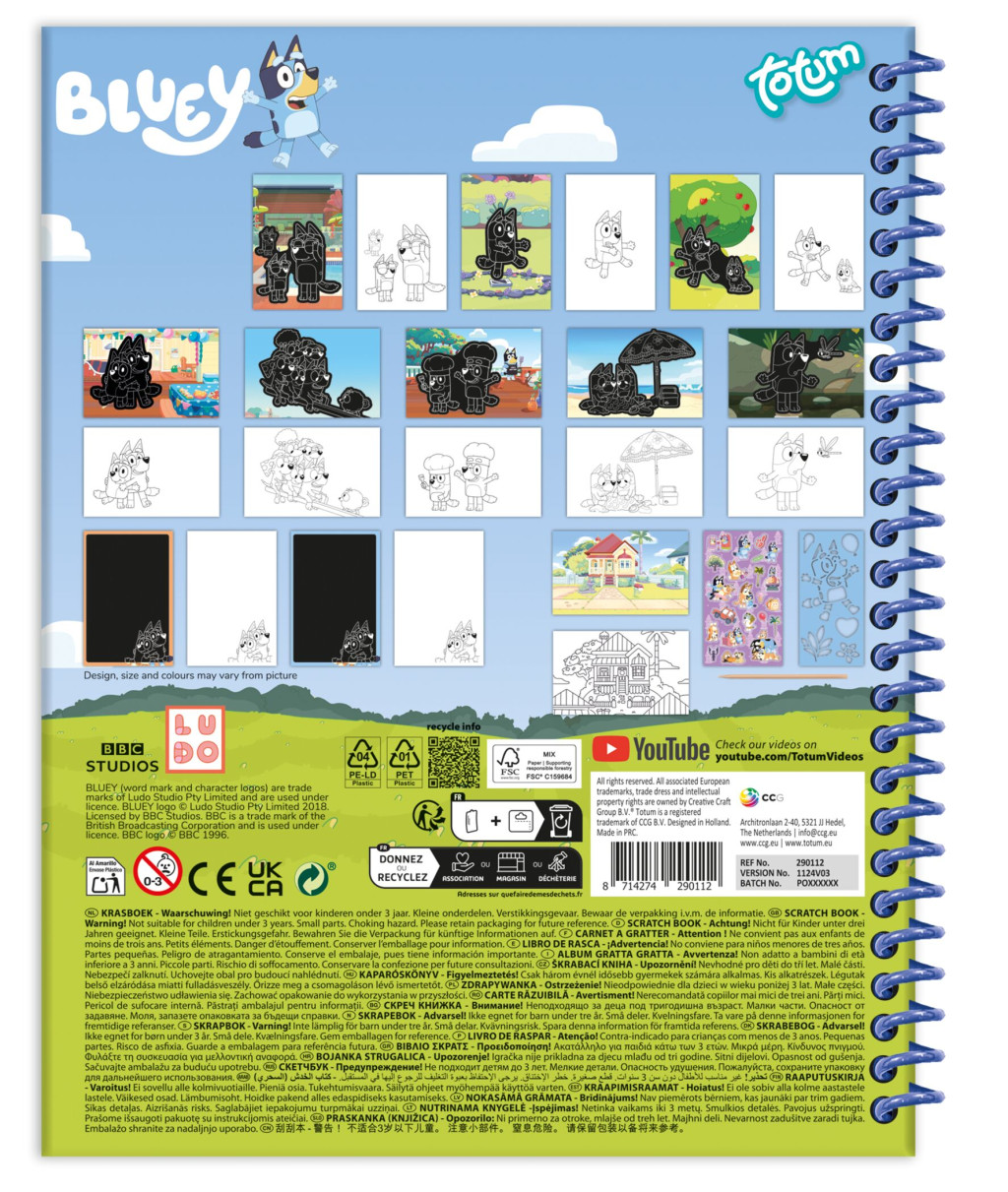 Bluey Fun Kritzelsatz und Aktivitätenset