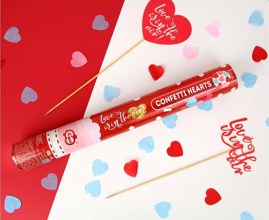 Liebe Love is in the air Konfettikanone 40 cm
