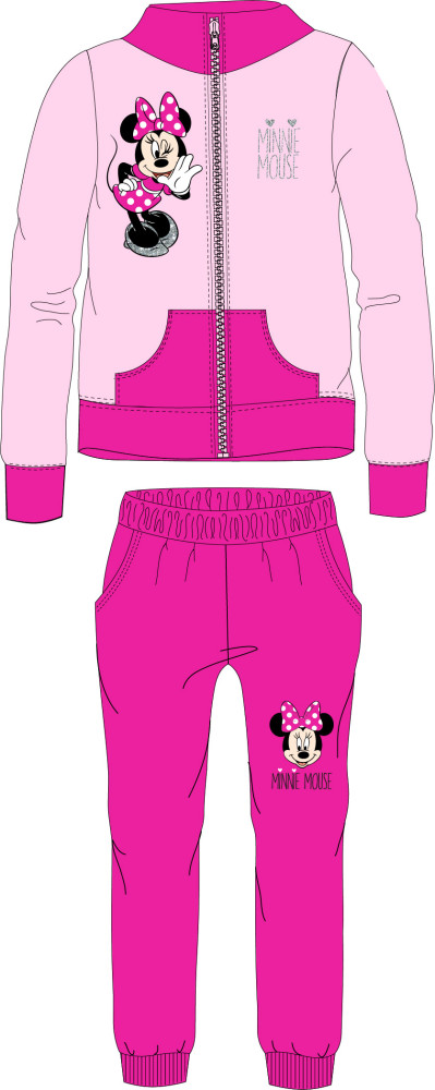 Disney Minnie  Pink Kinder-Trainingsanzug, Jogging-Set 92-128 cm
