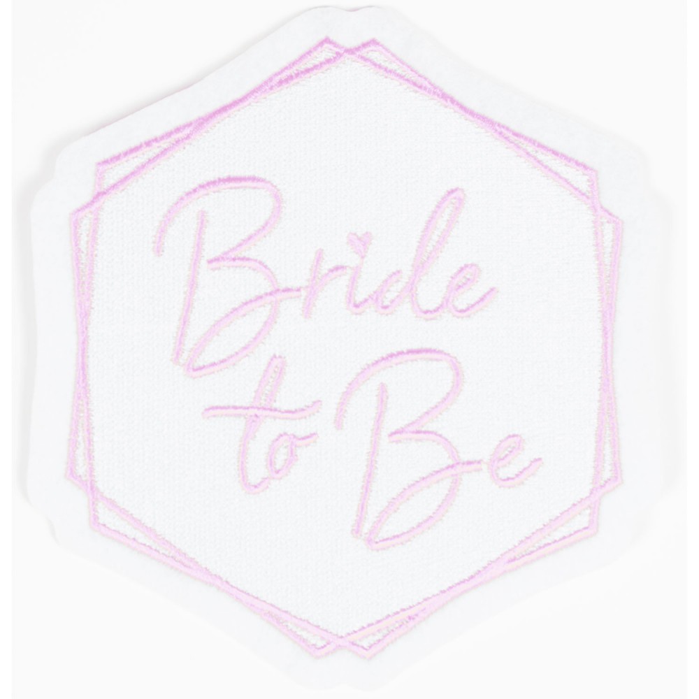 Junggesellinnenabschied Bride To Be bügelbares Textilaufkleber