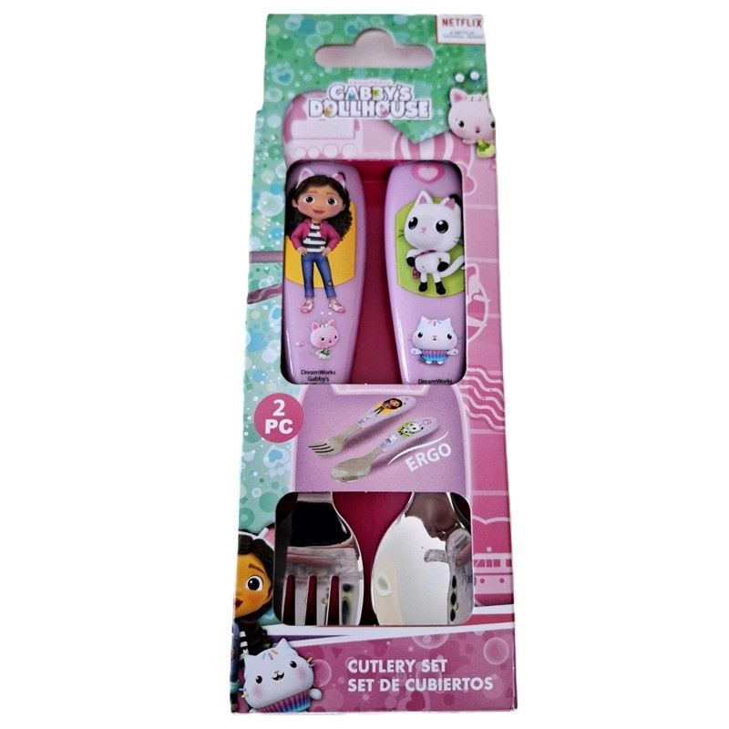 Gabby's Dollhouse Wonderland Metall ergonomisches Besteckset - 2-teilig