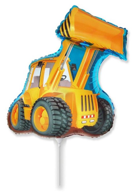 Fahrzeug Excavator Bagger Folienballon 36 cm (WP)