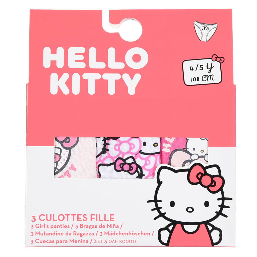 Hello Kitty Kinderunterwäsche, Slips 3 Stück/Paket