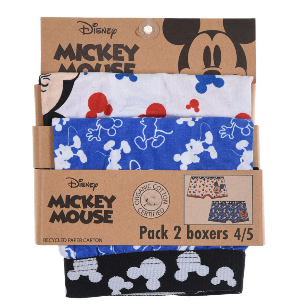 Disney Mickey  Kinder Boxershorts 2 Stück/Packung 6/8 Jahre