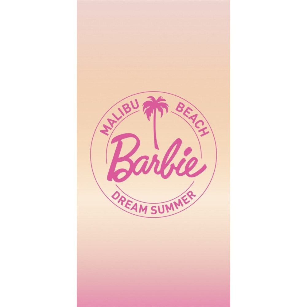 Barbie Malibu Badetuch, Strandtuch 70x140cm