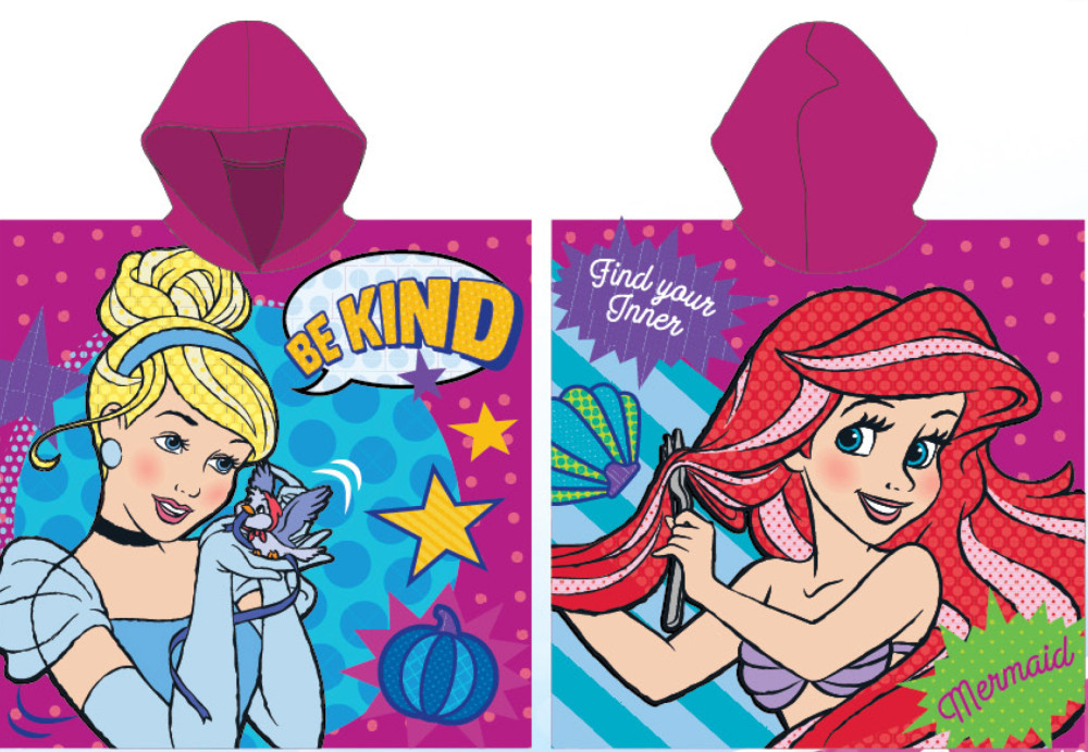 Disney Prinzessin Story Strandtuch-Poncho 55x110 cm (Schnelltrocknend)