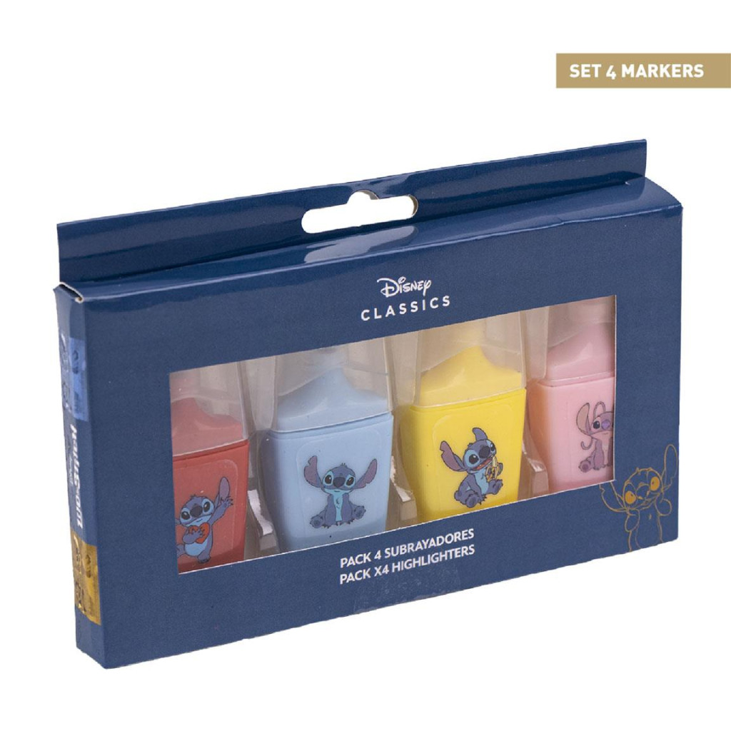 Disney Lilo und Stitch Moods Mini-Textmarker-Set 4-teilig