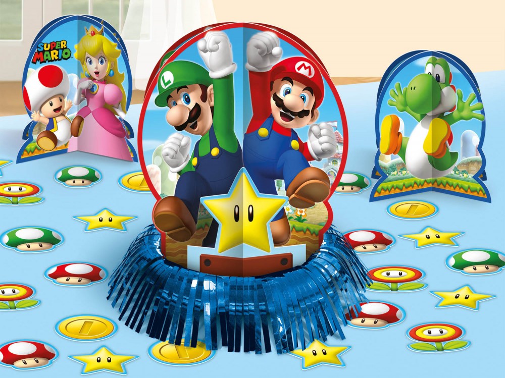 Super Mario Mushroom World Tischdekoration Set 23-teilig