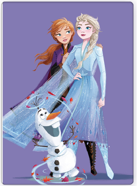 Disney Eiskönigin Purple Fleecedecke 100x140cm