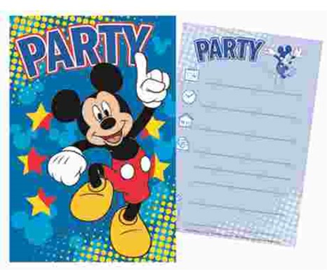 Disney Mickey  Party Einladung