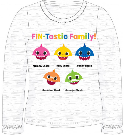 Baby Shark Kinder Langarmshirt 92 cm