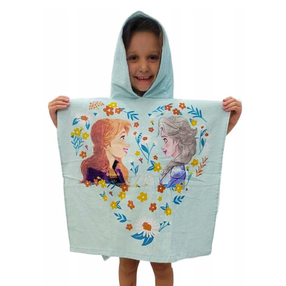 Disney Eiskönigin Flower Strandtuch Poncho 60x120 cm