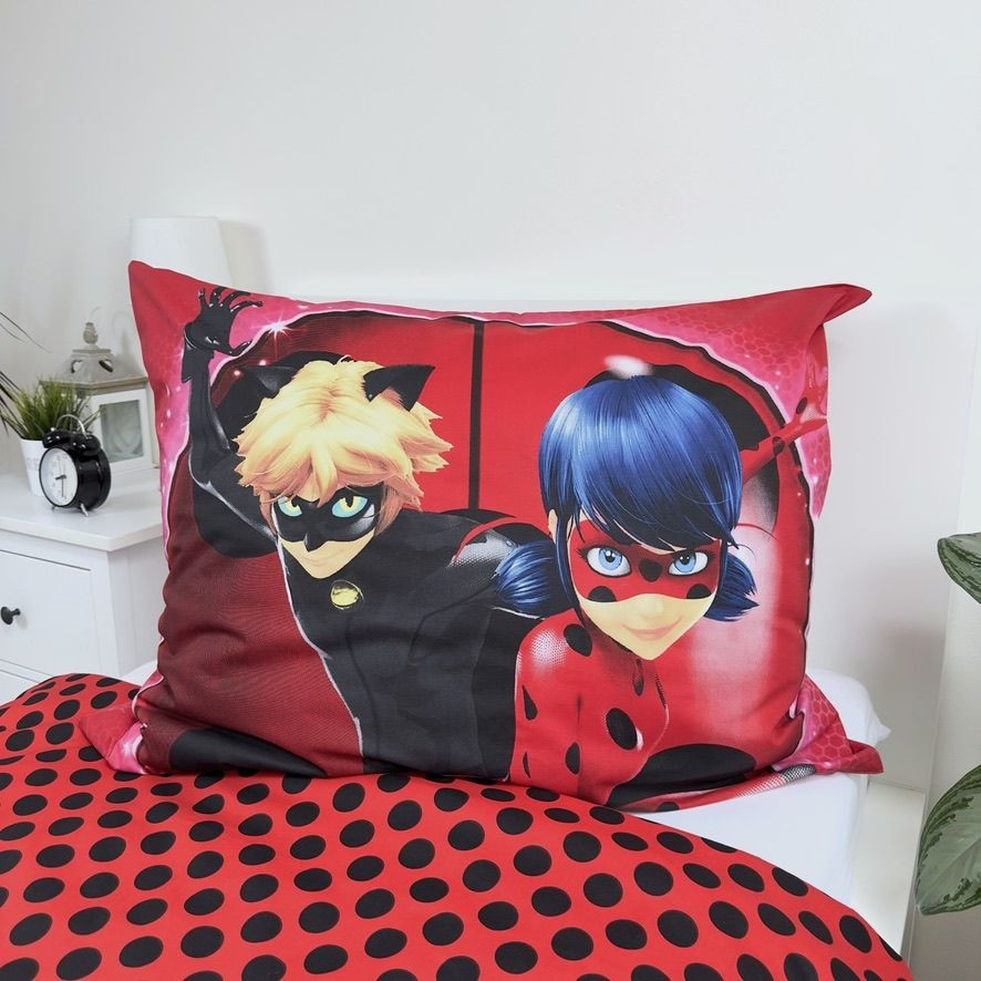 Miraculous Geschichten von Ladybug und Cat Noir Paris Bettwäsche 140×200cm, 70×90 cm