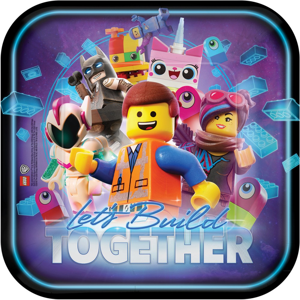 Lego Movie Abenteuer Pappteller 8 Stk. 23 cm