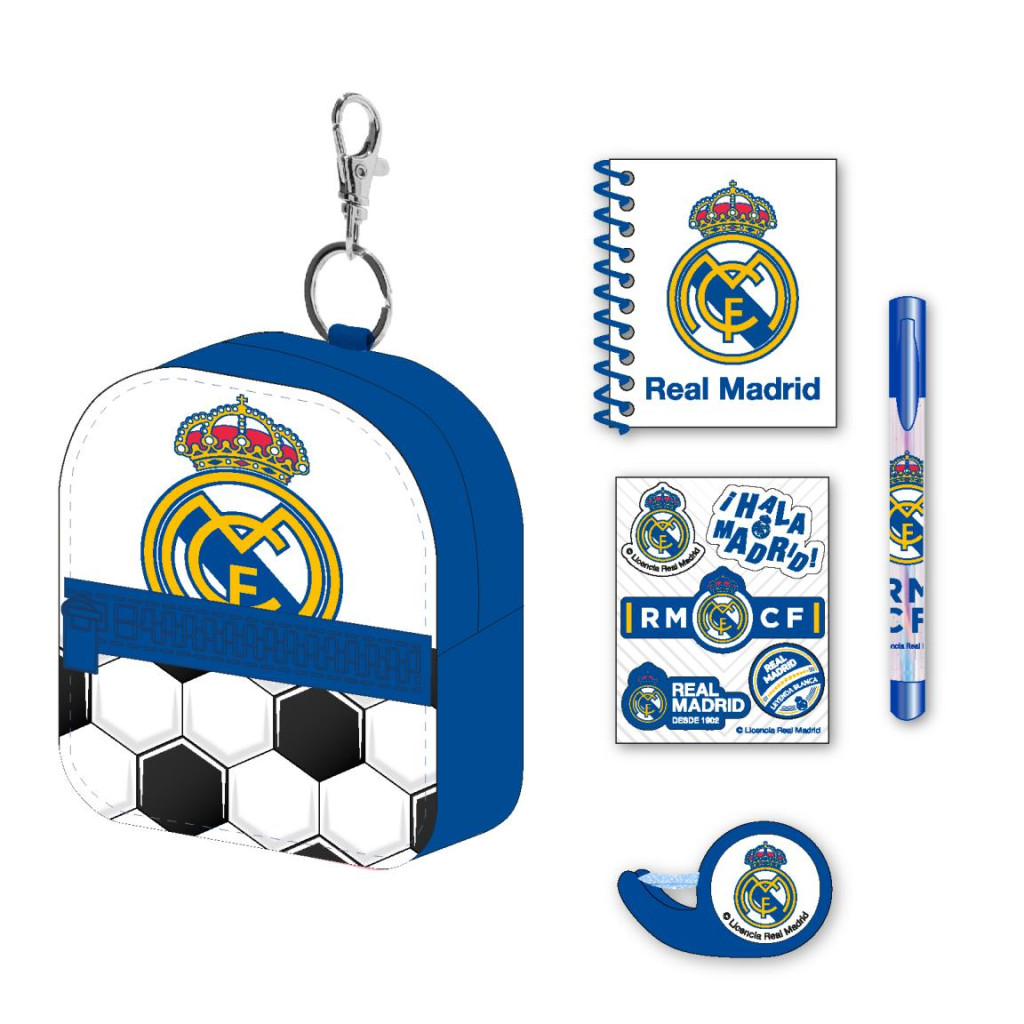 Real Madrid CF Mini-Tasche-Schlüsselanhänger-Set