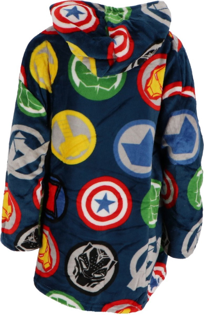 Avengers Courageous Überziehbarer Plüsch-Polar-Decke, Poncho 7-14 Jahre