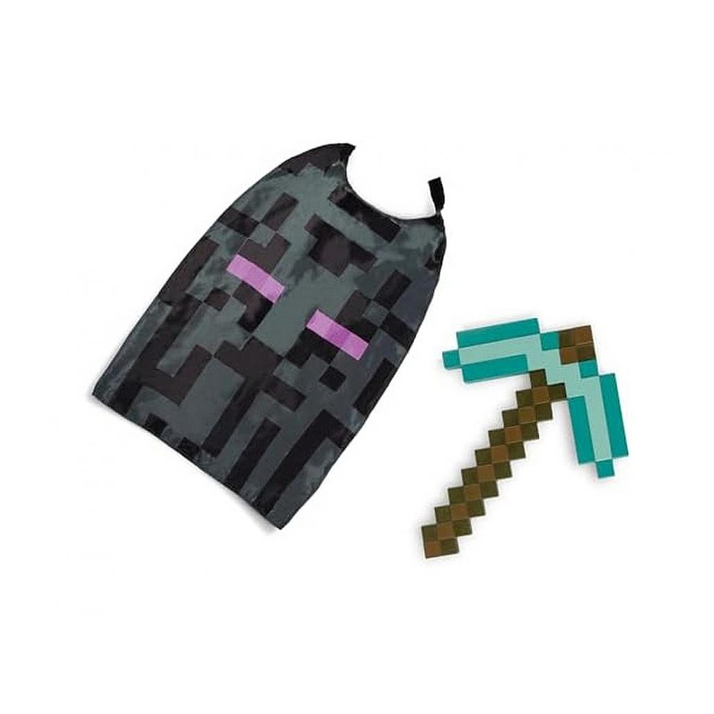 Minecraft Hacke und Umhang Set