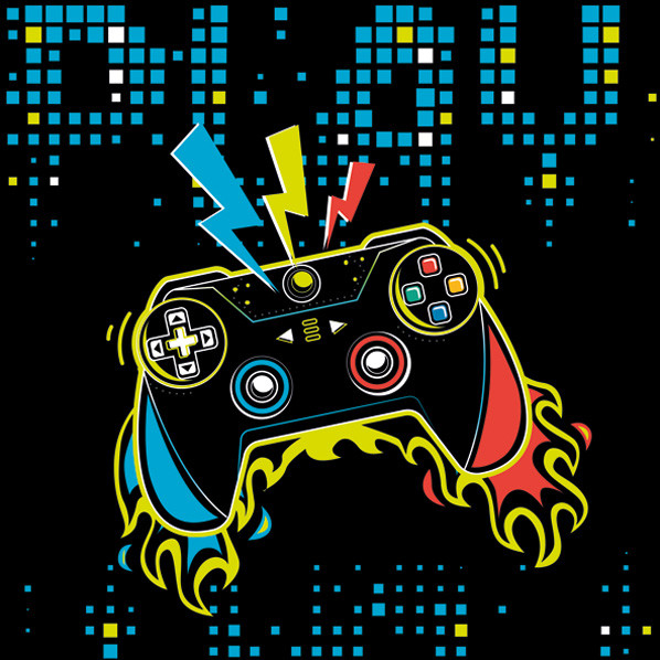 Gamer Play Pad Serviette 20 Stück 33x33 cm