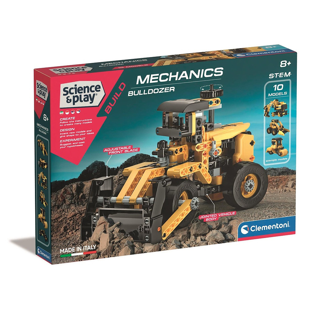 Fahrzeug Mechanics Bulldozer 10 in 1 Baukasten Clementoni