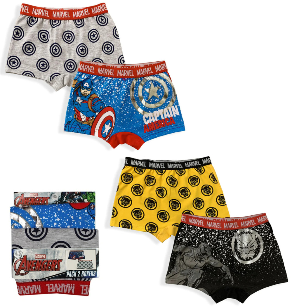 Avengers Kinder Boxershorts 2 Stück/Packung