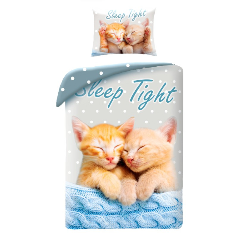 Tiere Sleep Tight Katzenbettwäsche 140×200cm, 70×90 cm