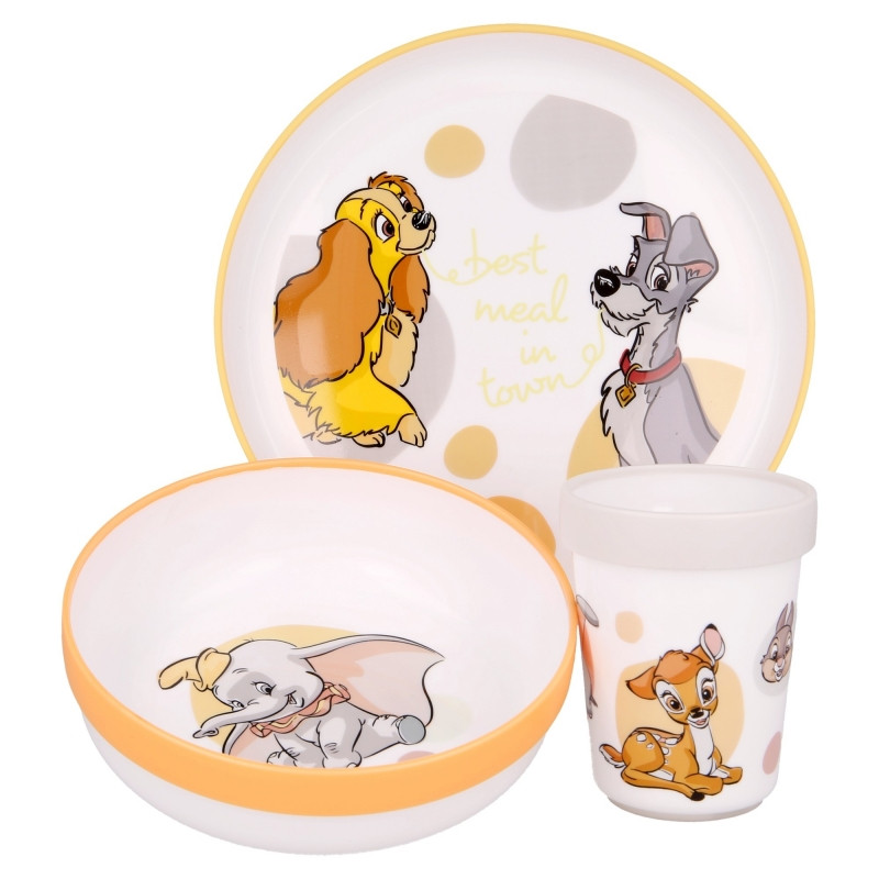 Disney Classics Rutschfeste Geschirrset, Mikroplastik Set