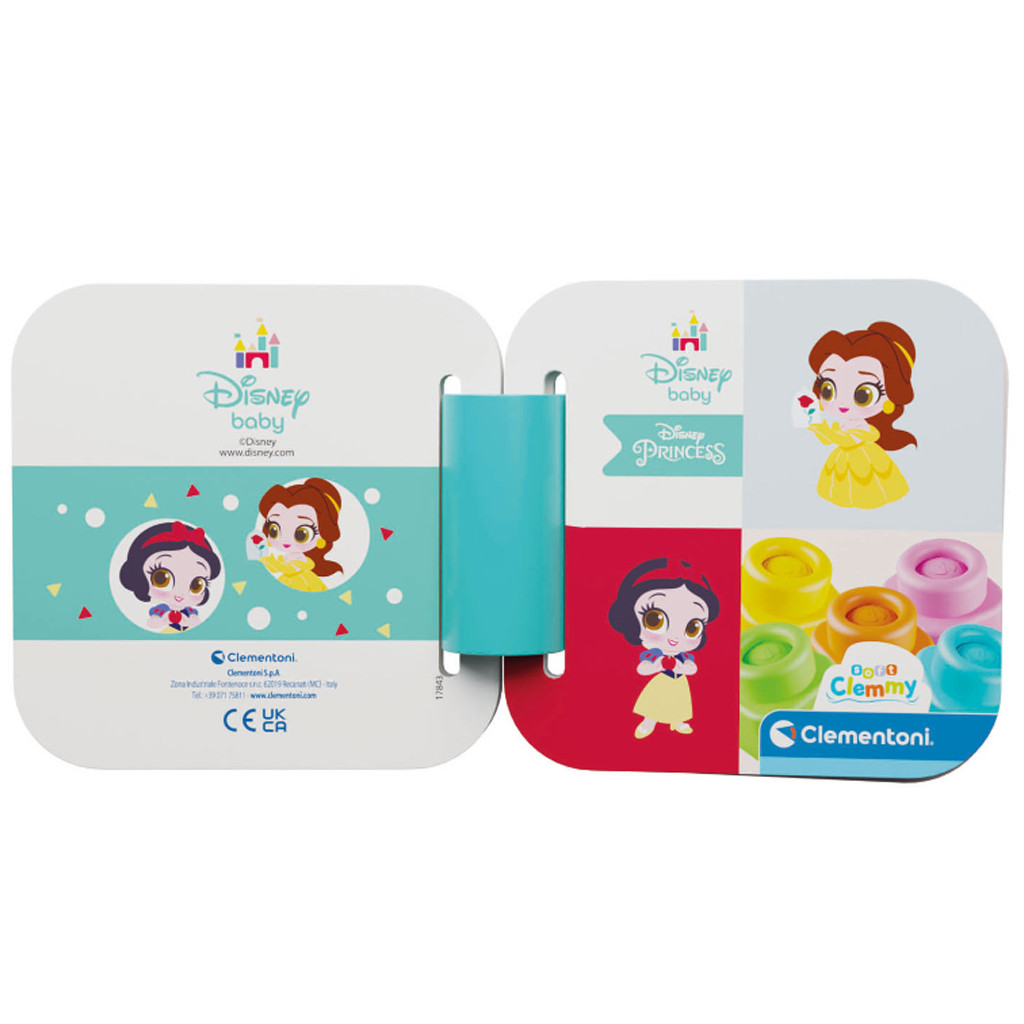 Disney Prinzessin Clemmy Snow White and Belle Bausteinset mit Buch Clementoni