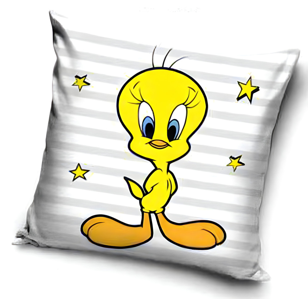 The Looney Tunes Tweety Kissenbezug 40x40 cm Velours