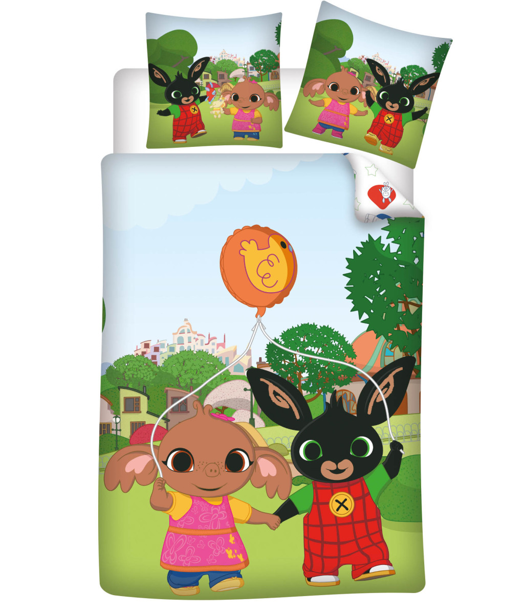 Bing Balloon Kinderbettwäsche 100×135cm, 40×60 cm